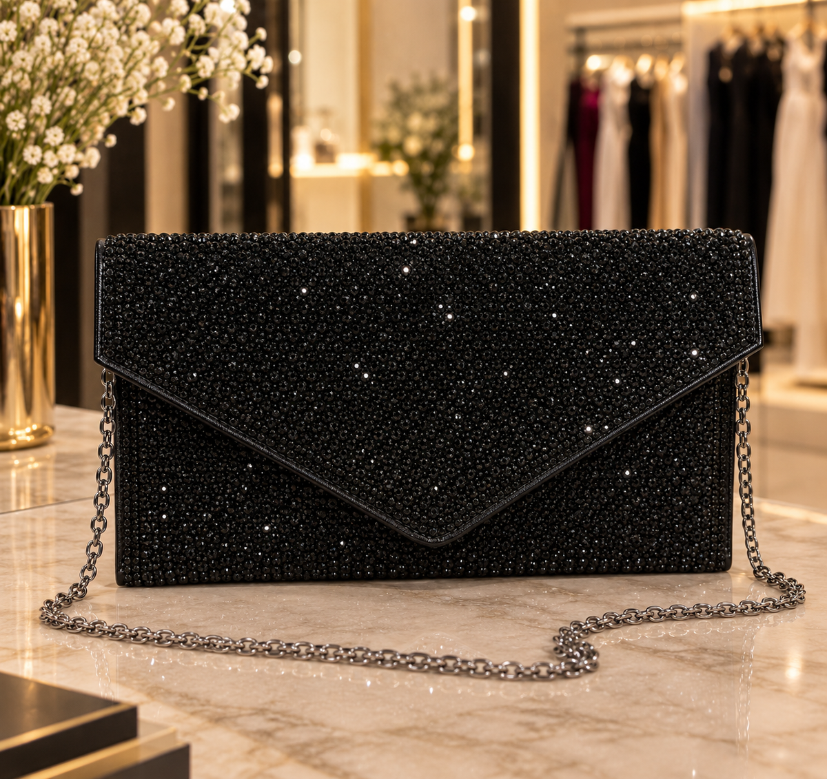 Bolso Clutch Brillo Éclat