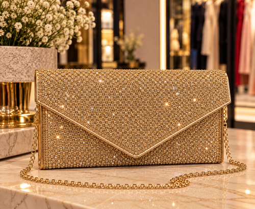 Bolso Clutch Brillo Éclat