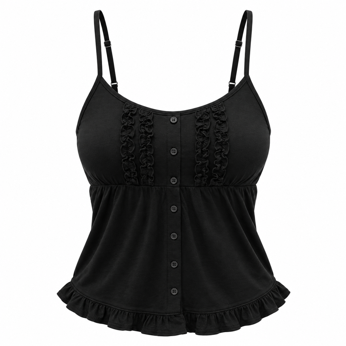 Top Amelia con Boleros – Negro